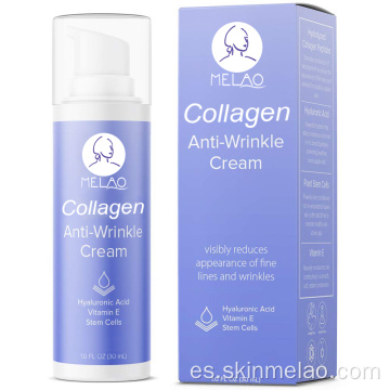 Colágeno crema facial hidratante para blanquear anti envejecimiento